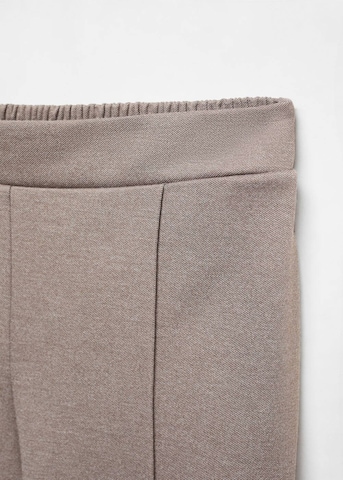 MANGO Szeroka nogawka Spodnie 'Bruni' w kolorze brązowy