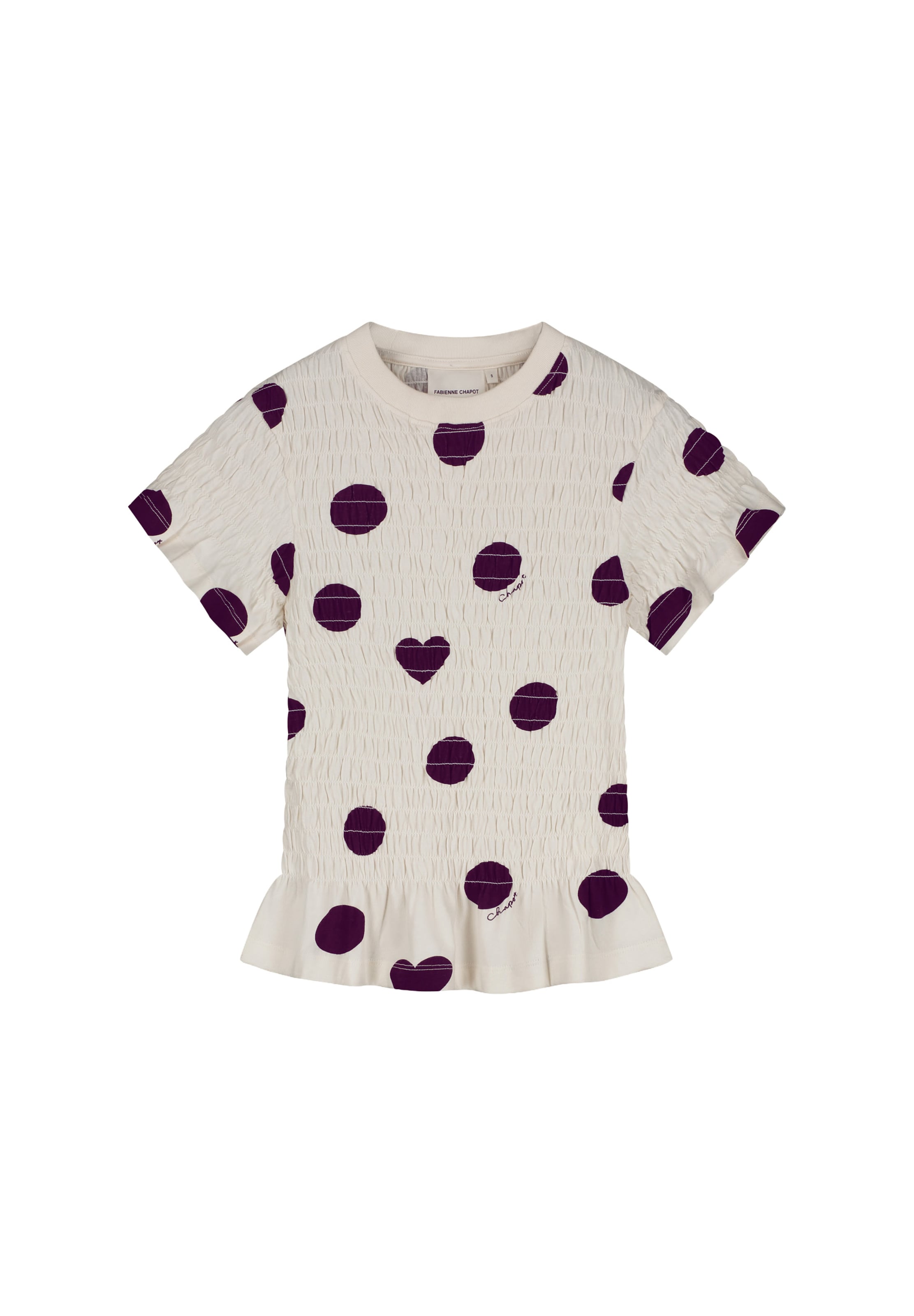 T-shirt Fabienne Chapot en blanc : devant