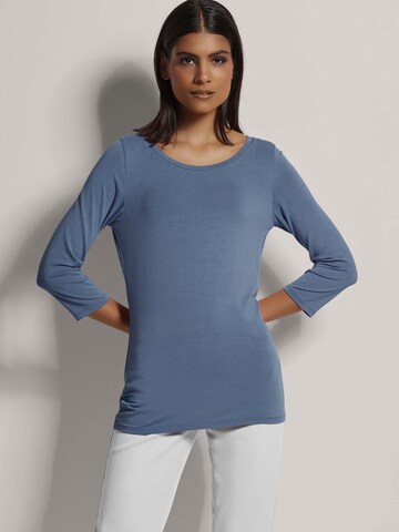 T-shirt MADELEINE en bleu : devant