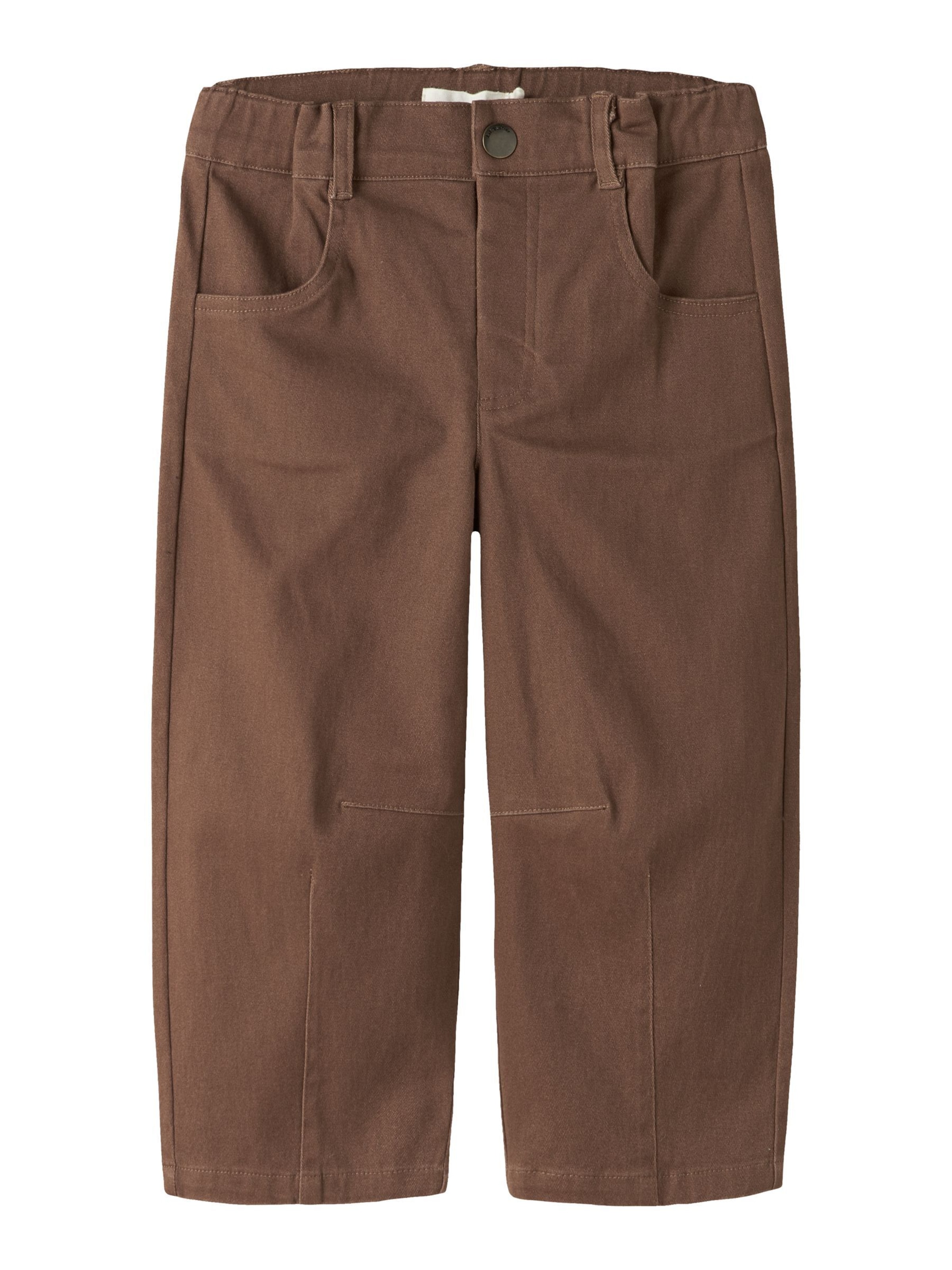 Barrel Pantalon Lil'Atelier en marron : devant