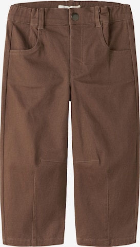 Barrel Pantalon Lil'Atelier en marron : devant