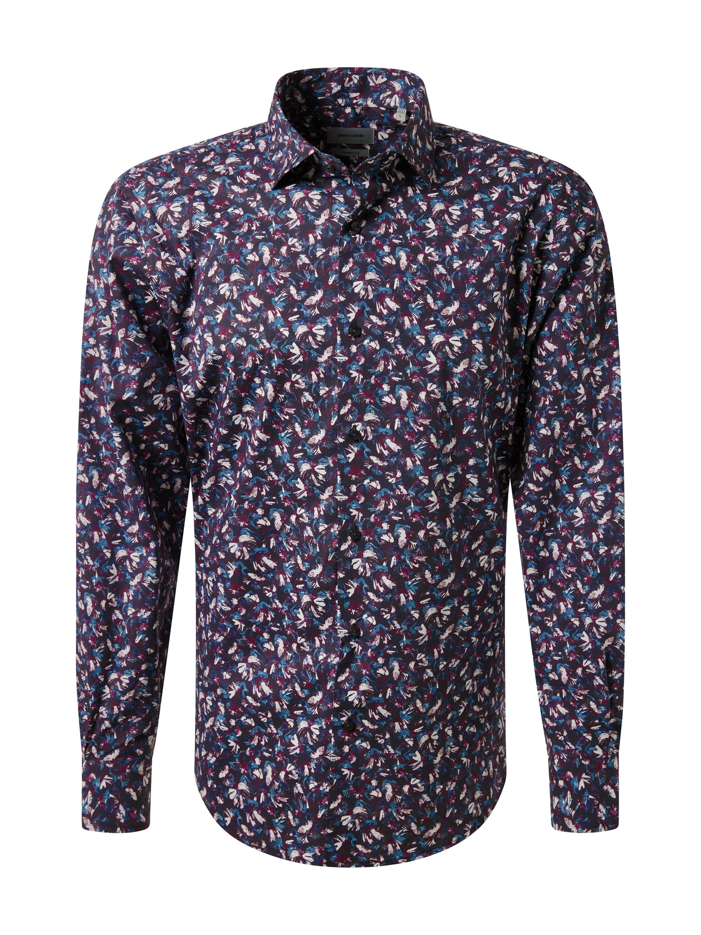 PIERRE CARDIN Regular fit Overhemd 'Kent' in Blauw: voorkant