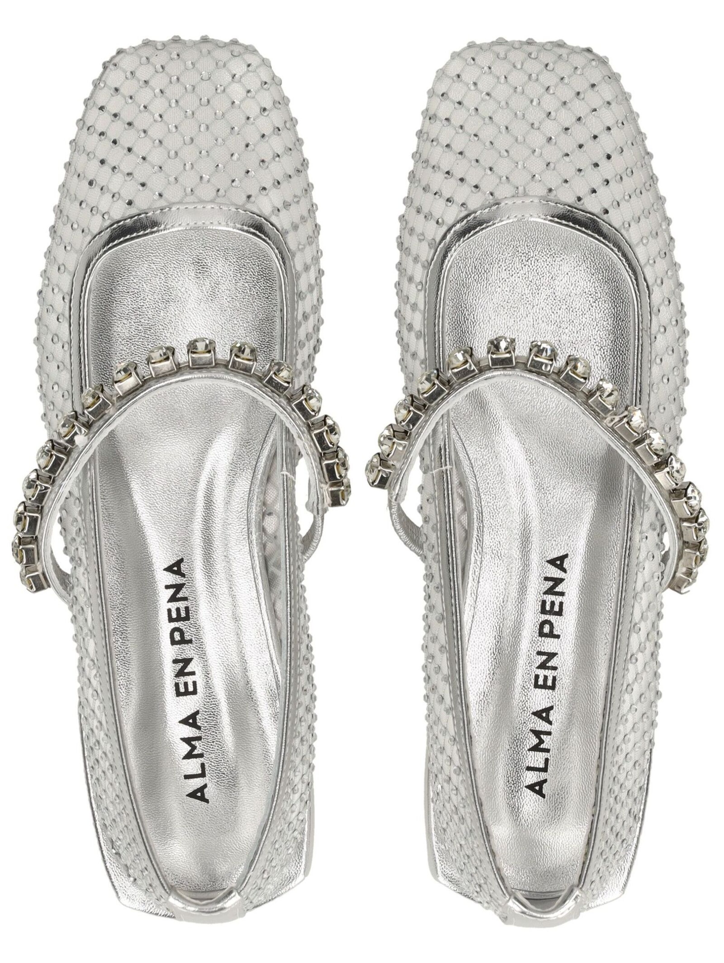 Ballerines à lanières Alma En Pena en argent