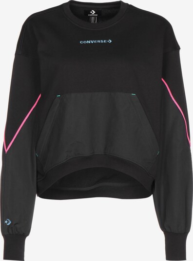 CONVERSE Sweatshirt in hellblau / pink / schwarz, Produktansicht