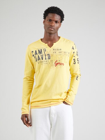 CAMP DAVID Shirt in Gelb: Vorderseite