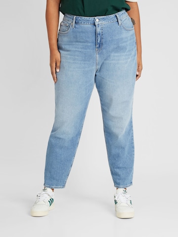 Coupe slim Jean Calvin Klein Jeans Plus en bleu : devant