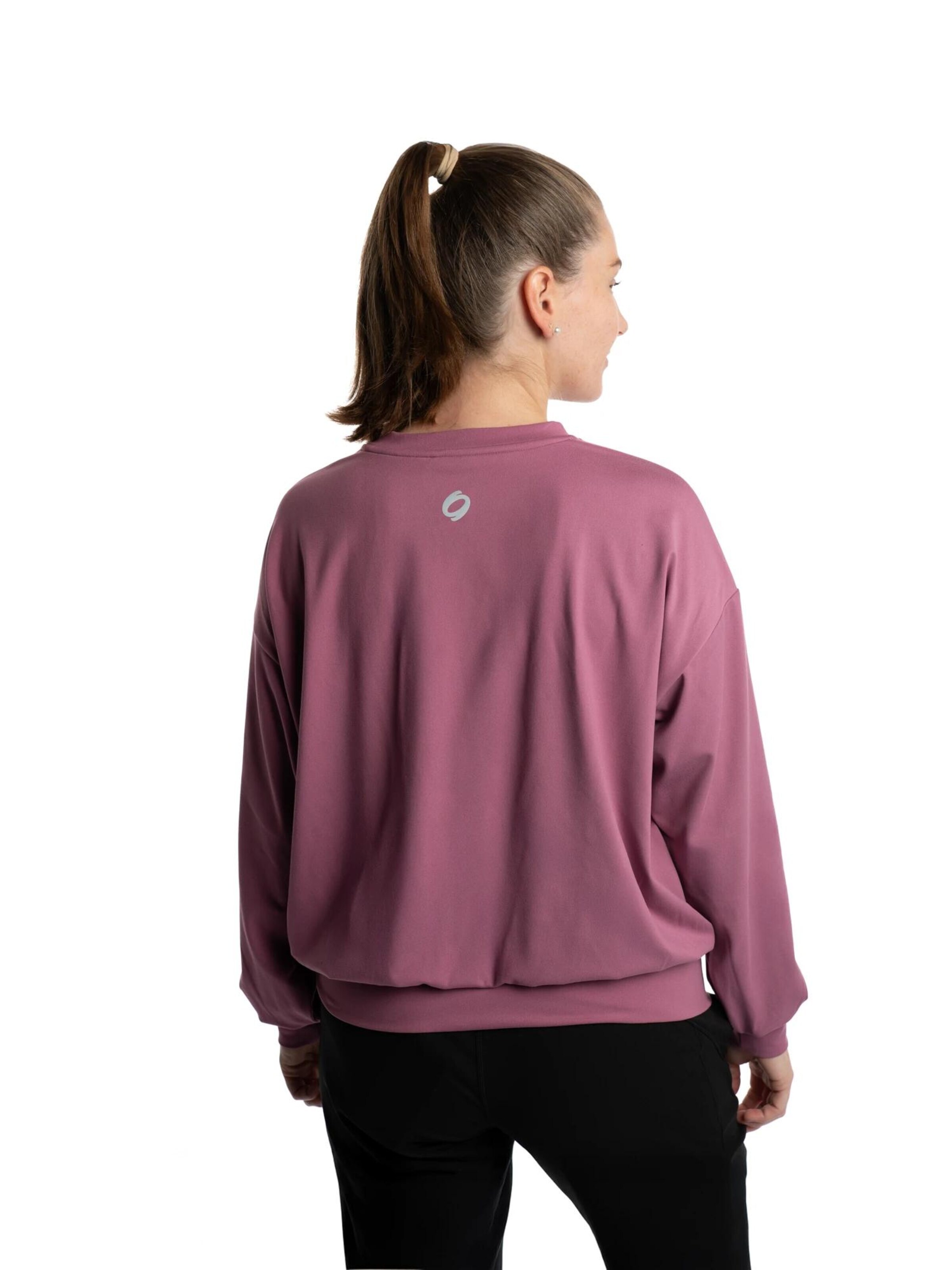 mymotus Sportief sweatshirt 'Mymotus® Ladies Lounge, Sport, Shirt Bordeaux YW123' in Rood