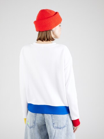 UNITED COLORS OF BENETTON Sweatshirt i hvid