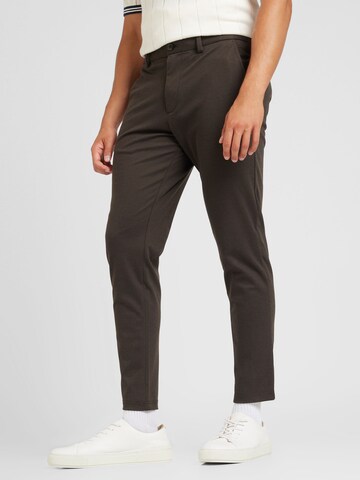 JACK & JONES Slimfit Chino hlače 'JPSTMARCO COOPER' | rjava barva: sprednja stran