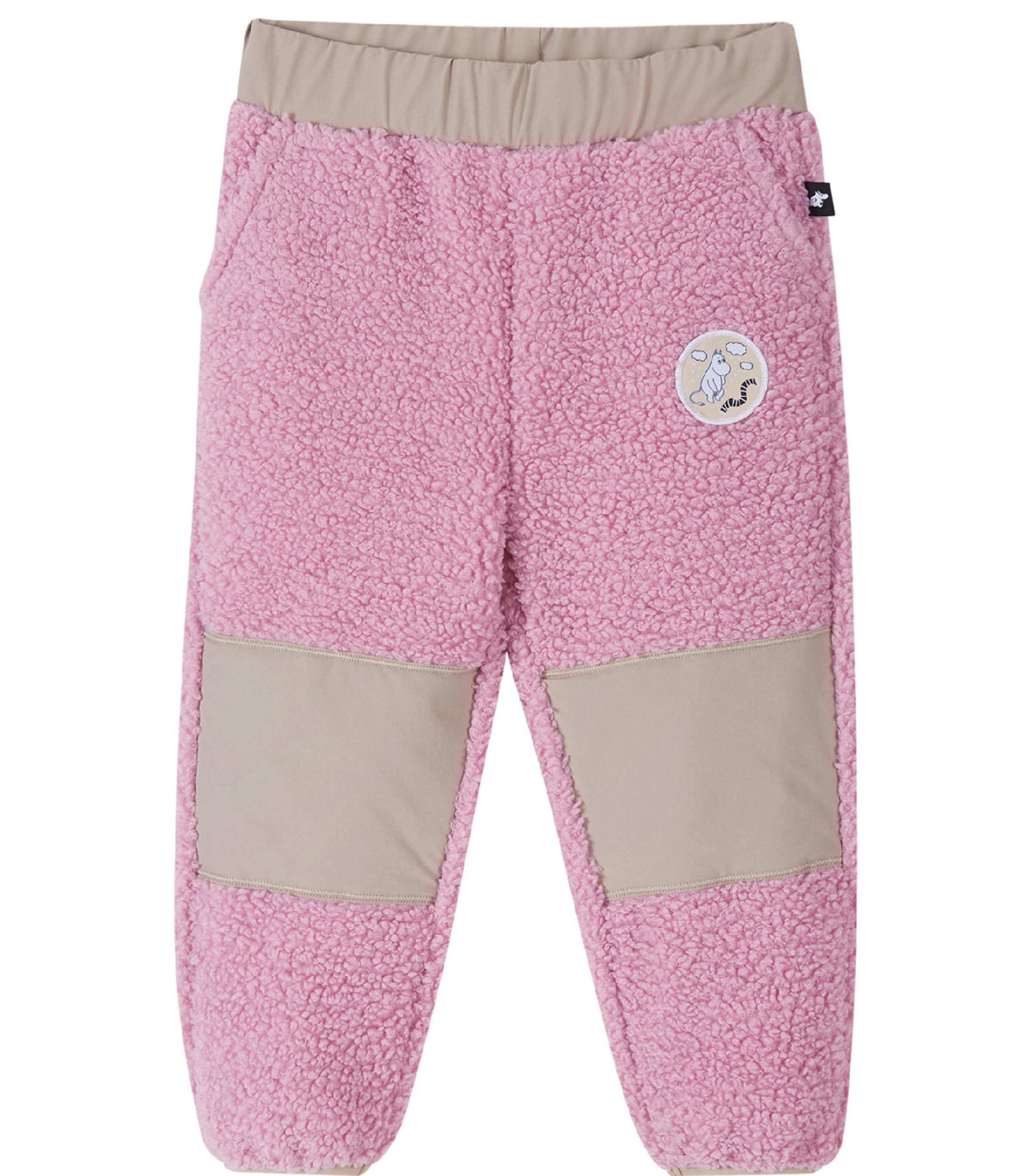 Reima Tapered Broek 'Moomin Lustig' in Roze: voorkant