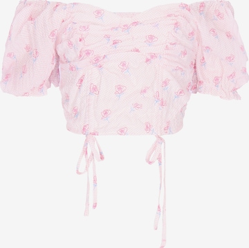 MYMO Blouse 'Young Fashion' in Roze: voorkant