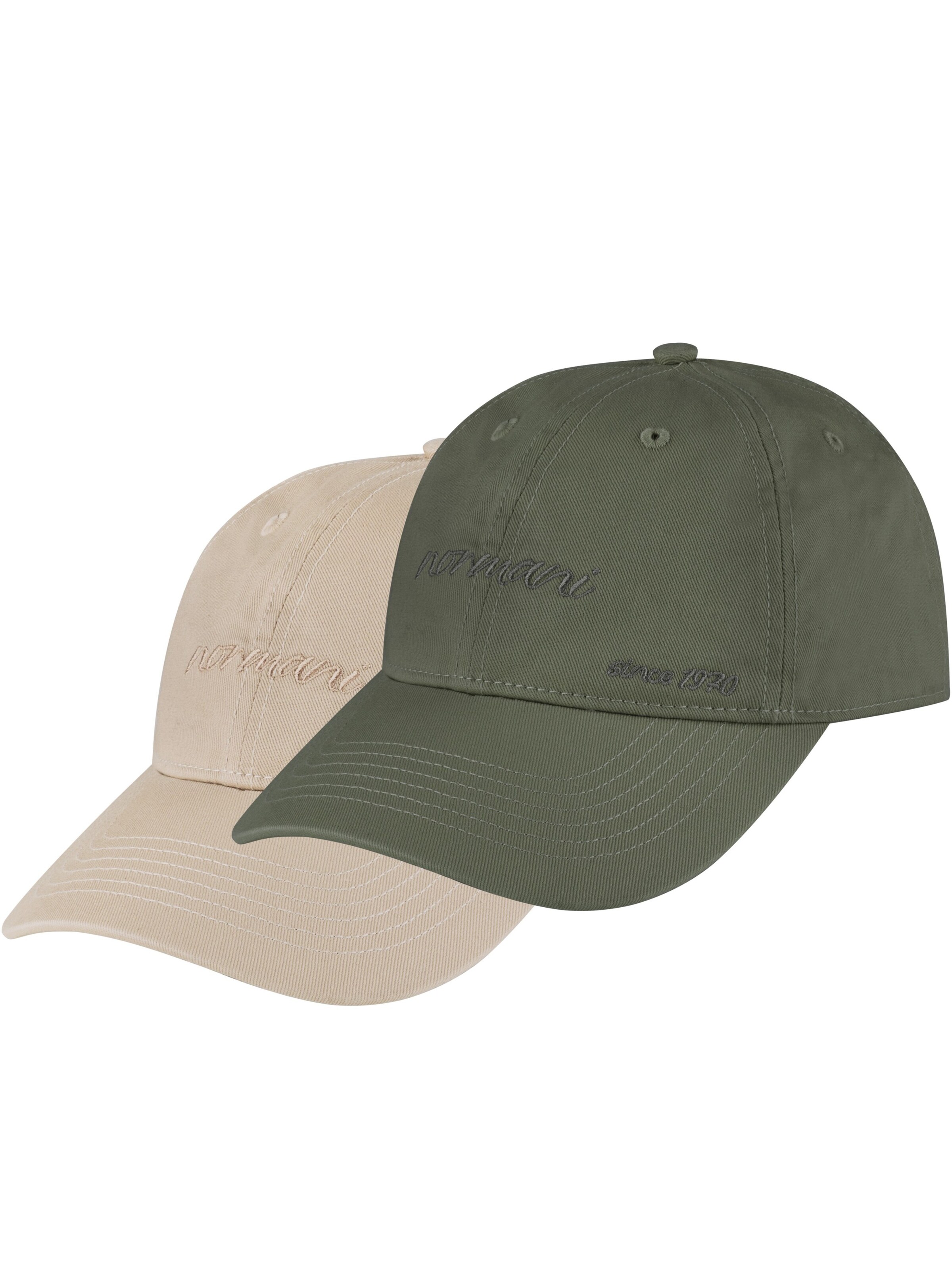 Casquette de sport normani en beige : devant