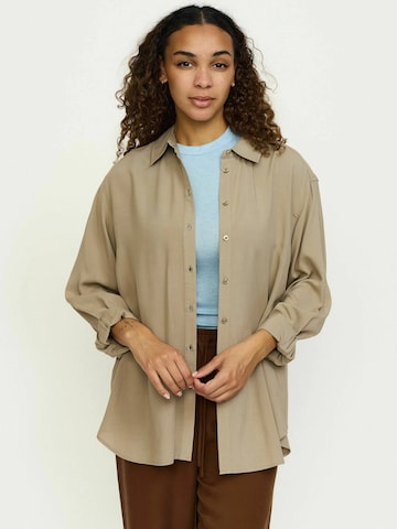 T-shirt ' SRFreedom ' Soft Rebels en beige : devant