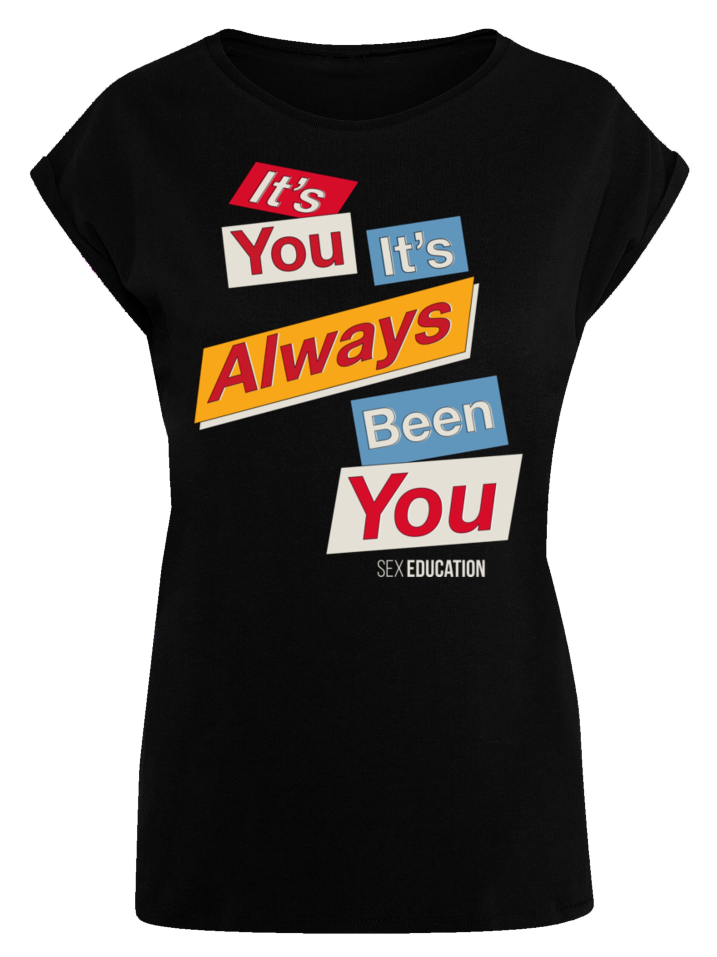 T-shirt 'Sex Education Netflix TV Series' F4NT4STIC en noir : devant