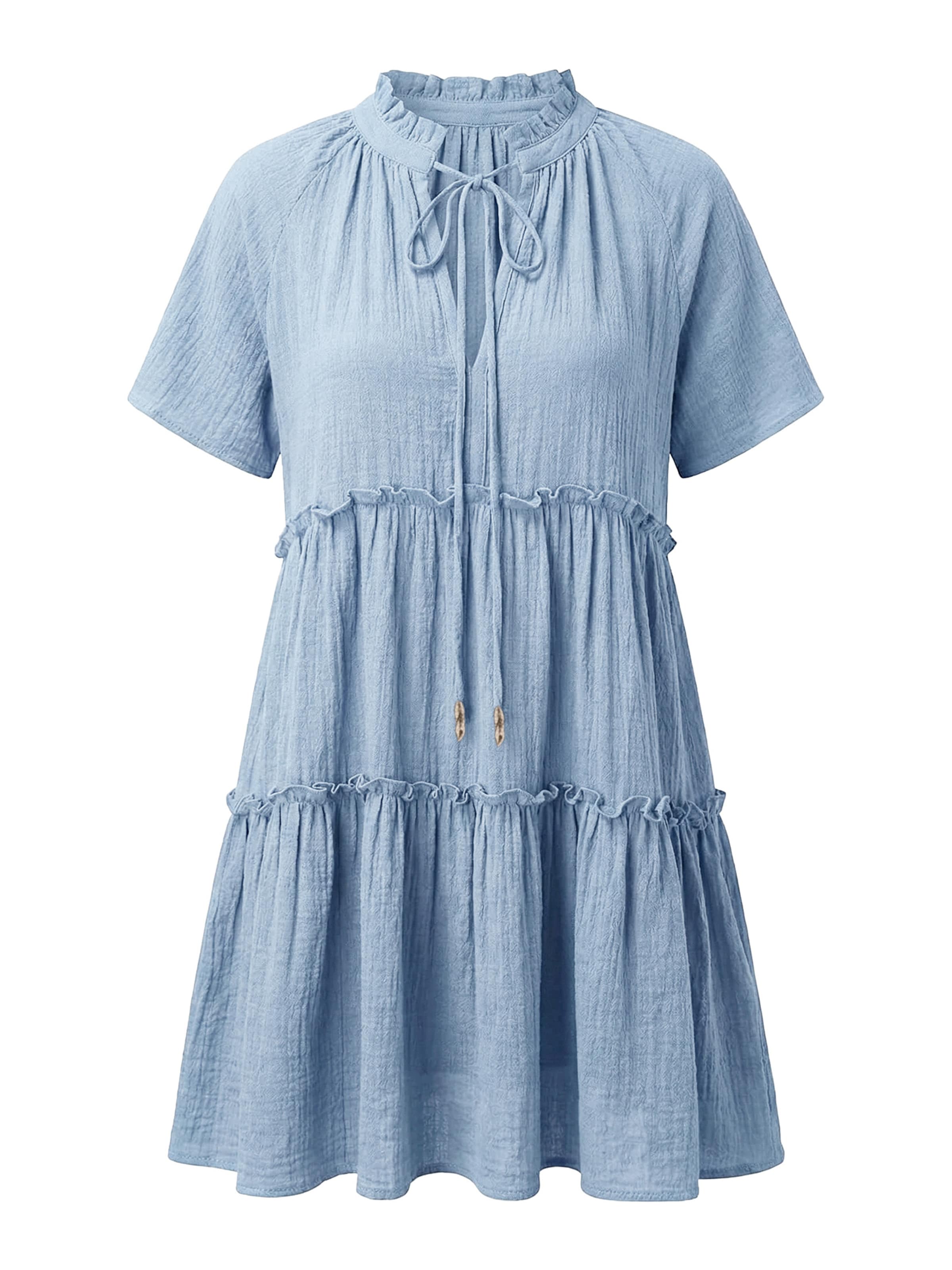 Imily Bela Kleid in Blau: Vorderseite