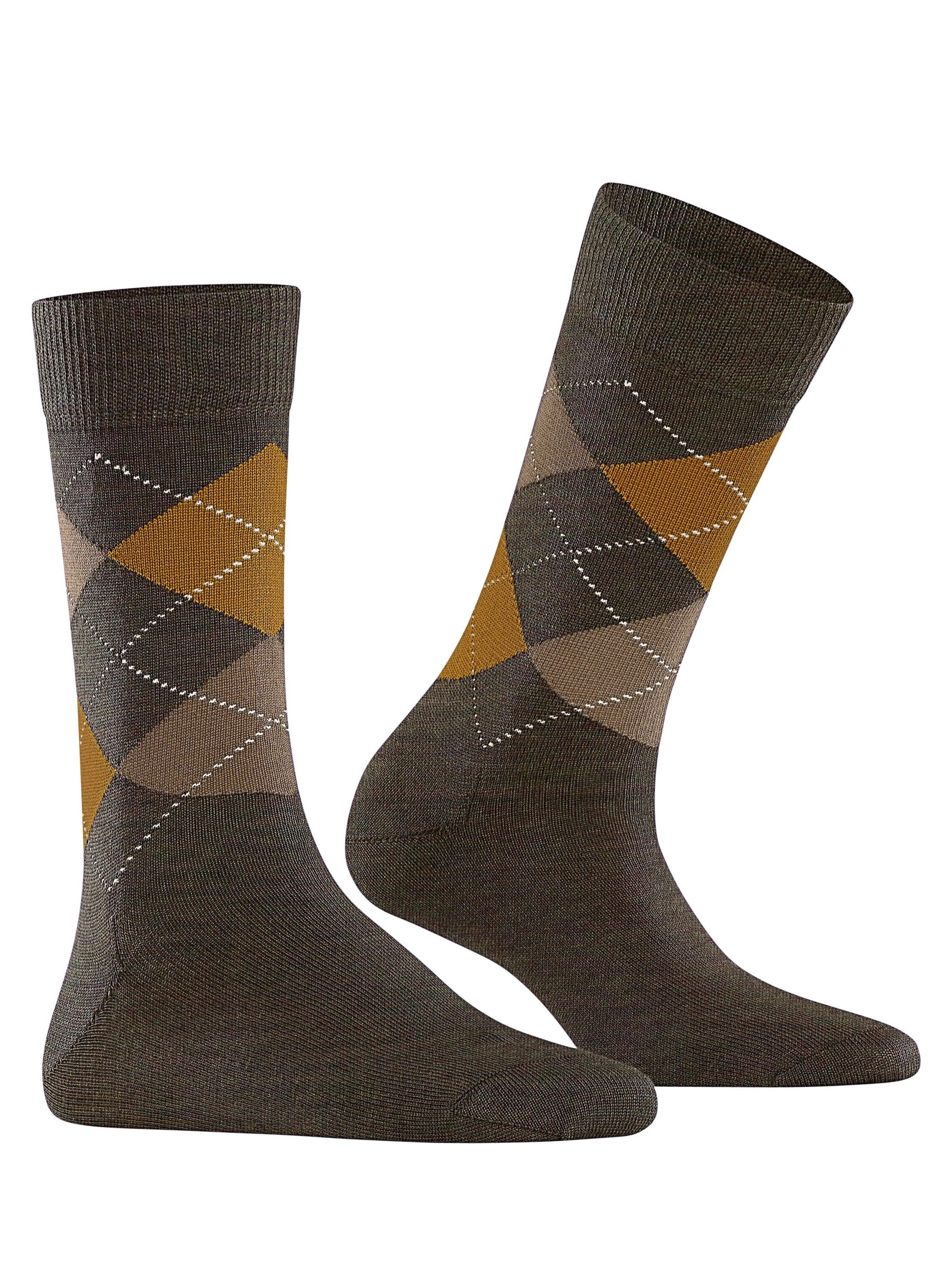 BURLINGTON Socks 'Melange Marylebone' in Green