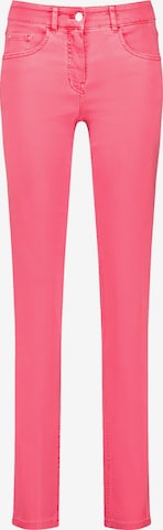 GERRY WEBER Slimfit Jeans 'SOL꞉INE' in Pink: predná strana