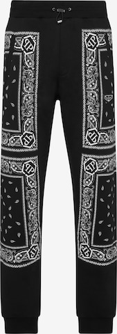 Tapered Pantaloni di Philipp Plein in nero: frontale