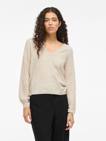 VILA Pullover 'VIEmi' i beige: forside