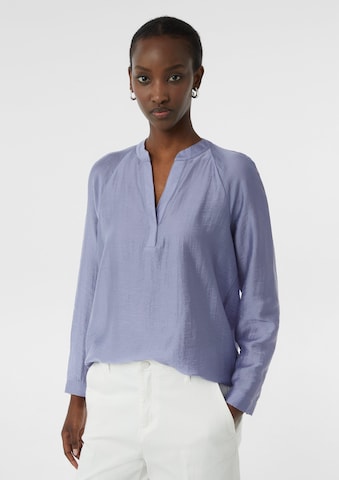 comma casual identity Bluse in Blau: Vorderseite