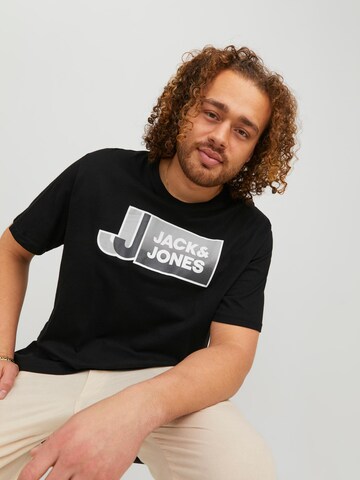 Jack & Jones Plus T-Shirt in Schwarz