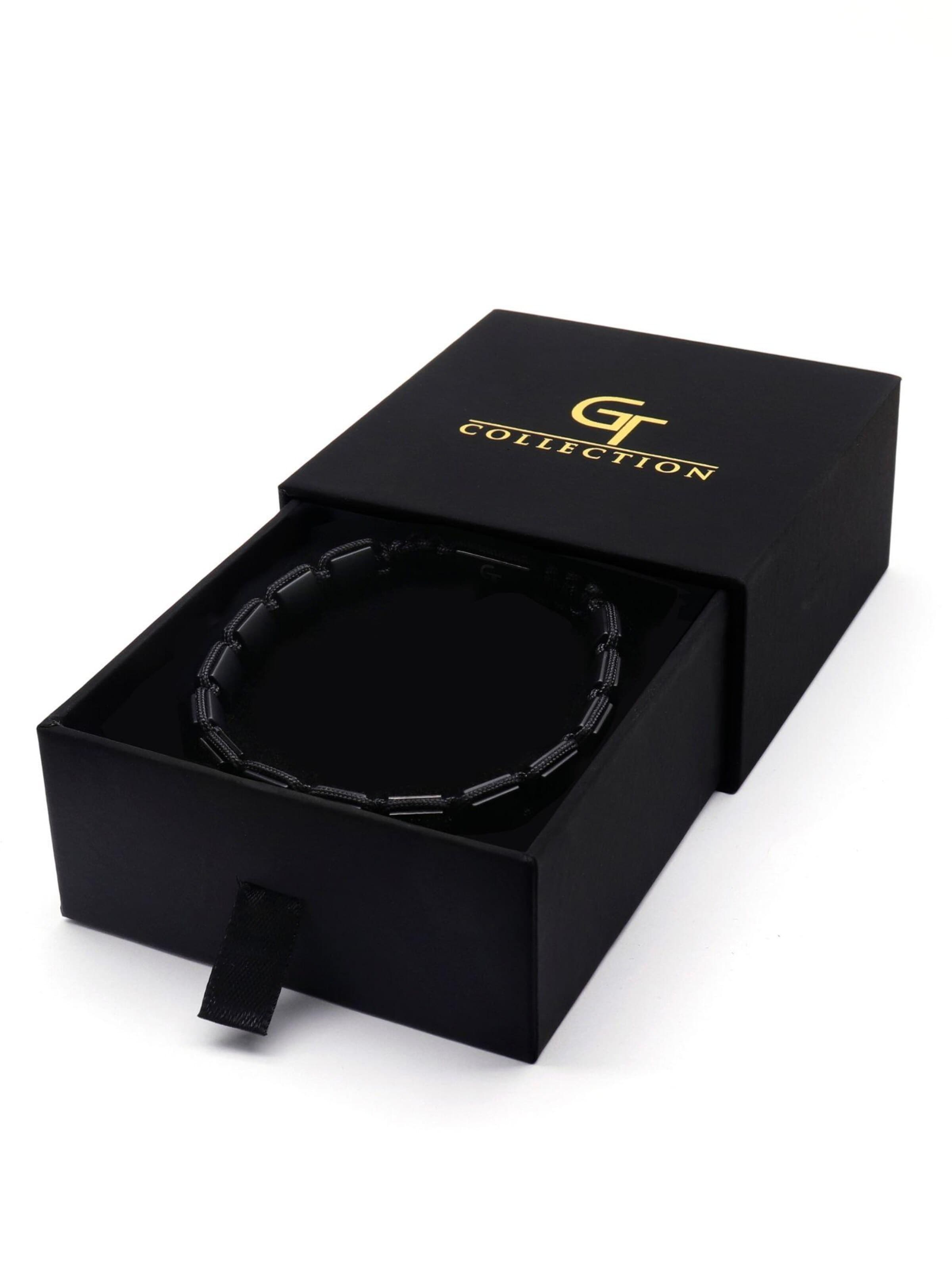 GT Collection Zapestnica 'Flat-Bead' | črna barva