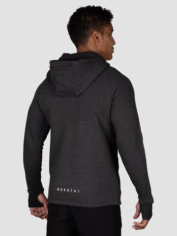 MOROTAI - Sudadera con cremallera deportiva en gris