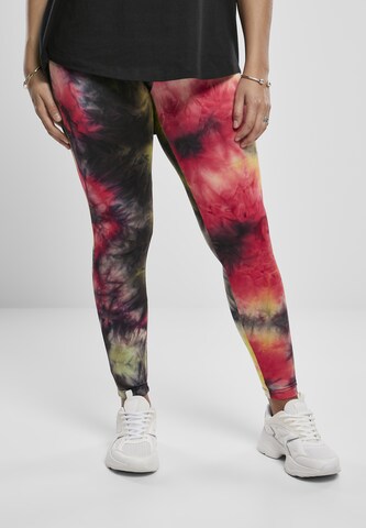 Urban Classics Skinny Legíny - Zmiešané farby: predná strana