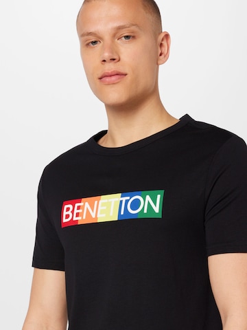 juoda UNITED COLORS OF BENETTON Marškinėliai
