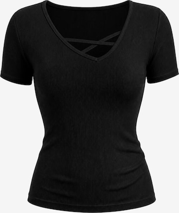 AOTTORI Shirt in Schwarz: Vorderseite