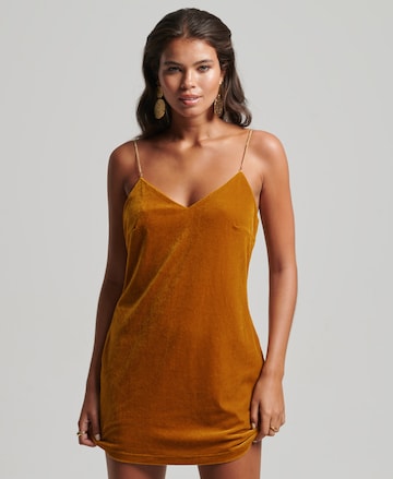 Superdry Cocktail Dress in Brown: front