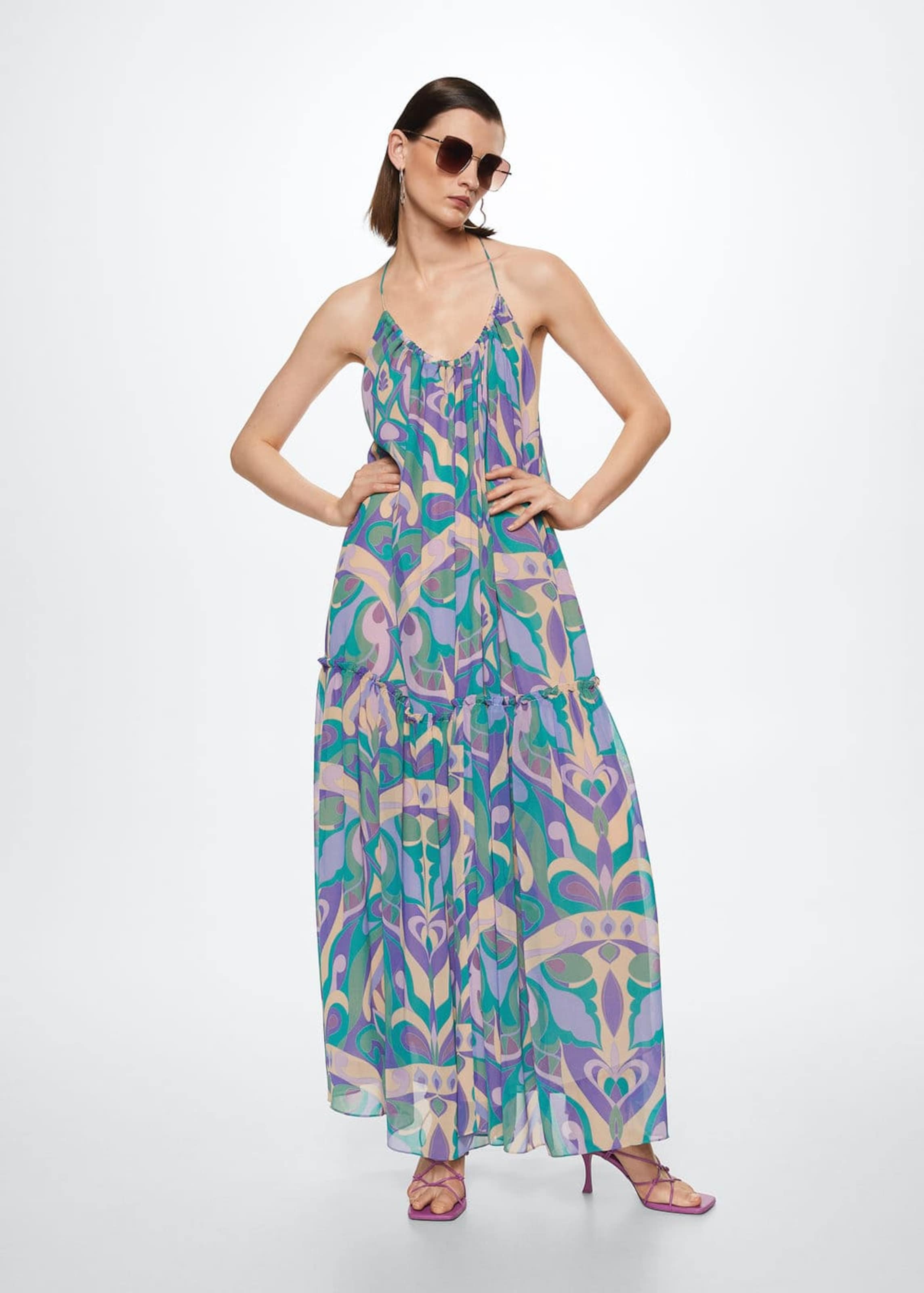 Frauen Kleider MANGO Sommerkleid 'Tera' in Grün - MU29328 Frauen Kleider MANGO Sommerkleid 'Tera' in Grün - MU29328