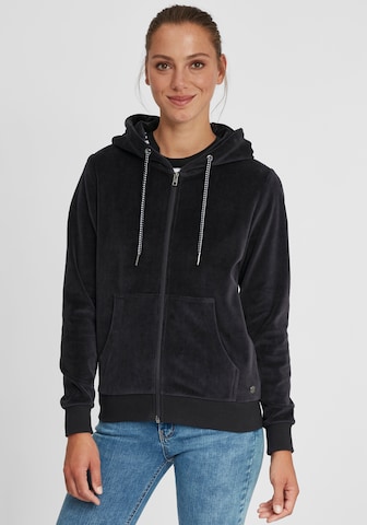 Oxmo Zip-Up Hoodie 'Nicky' in Blue: front