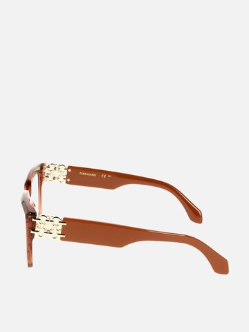 FERRAGAMO Zonnebril in Beige