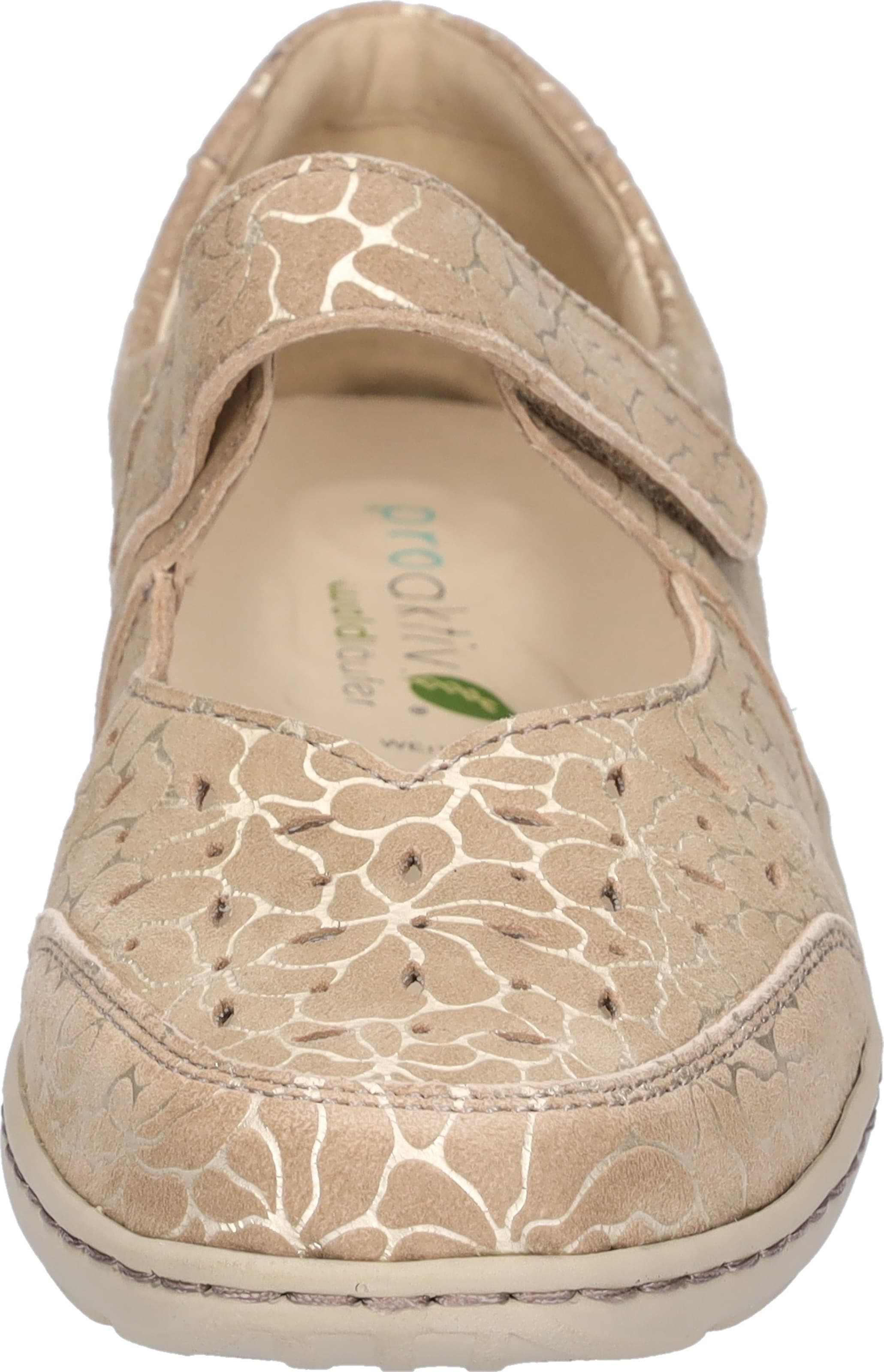 WALDLÄUFER Ballet Flats with Strap in Beige
