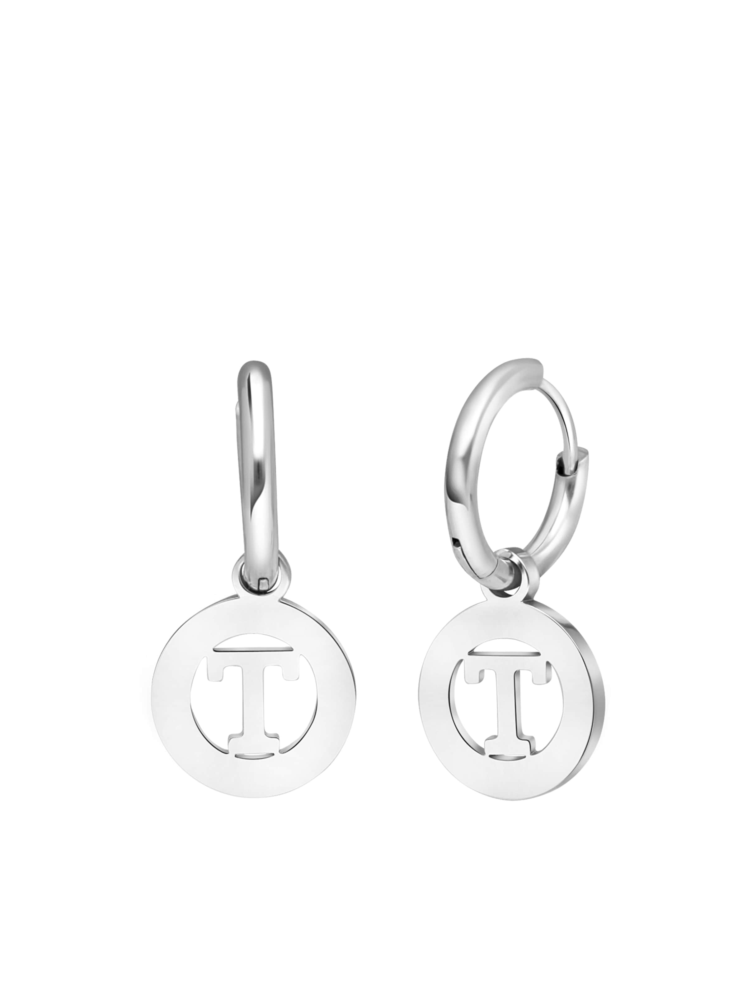 Boucles d'oreilles Lucardi en argent : devant