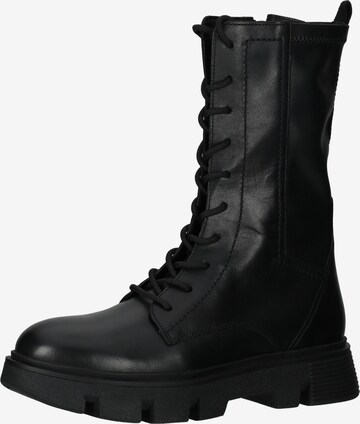 GEOX Lace-Up Ankle Boots in Black: front