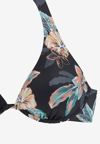 VENICE BEACH Push-up Bikini zgornji del | črna barva