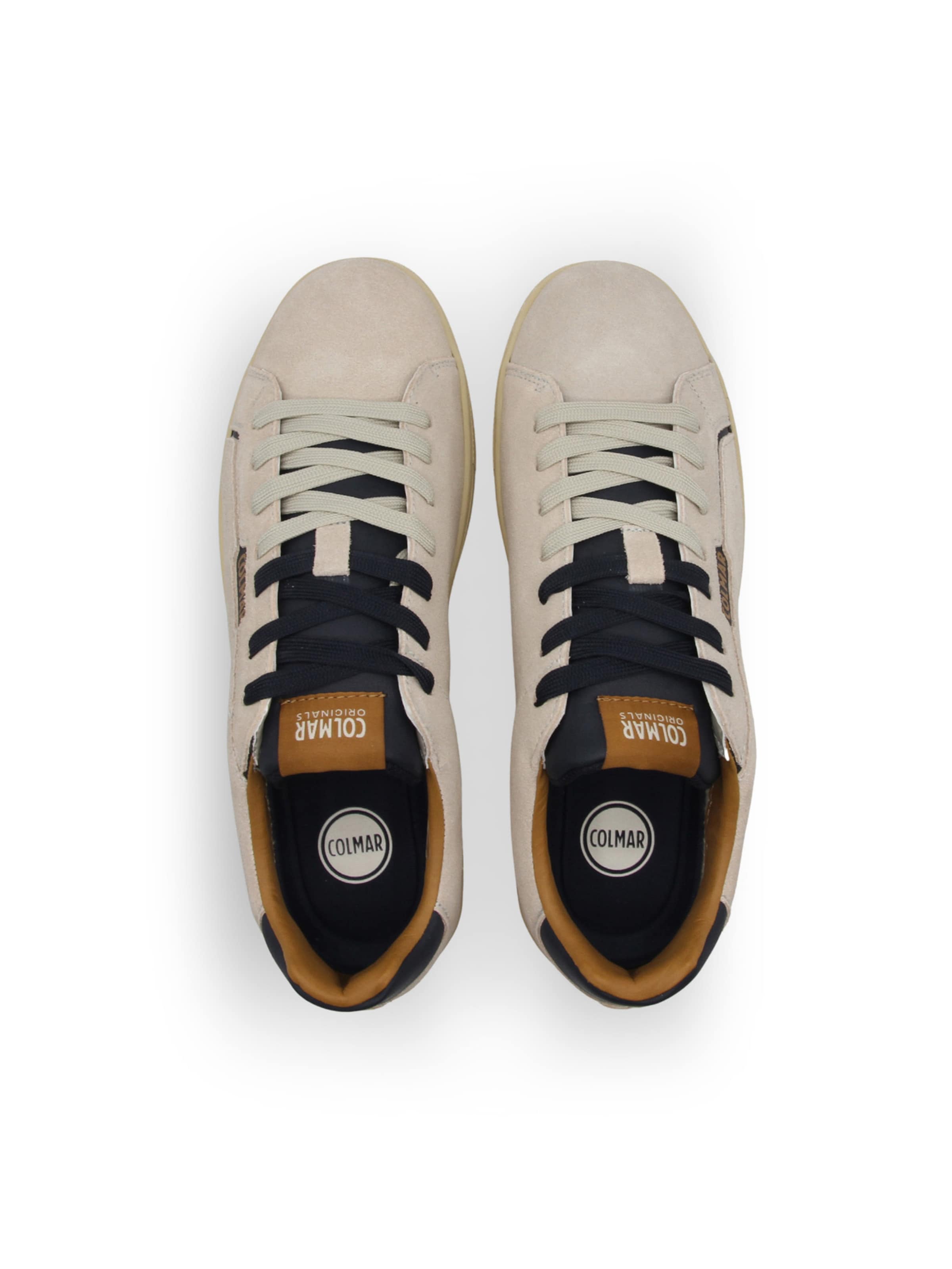 Baskets basses 'Bates' Colmar en beige : au dessus