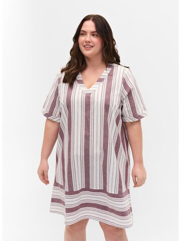 Zizzi Summer Dress 'Gabriella' in Purple