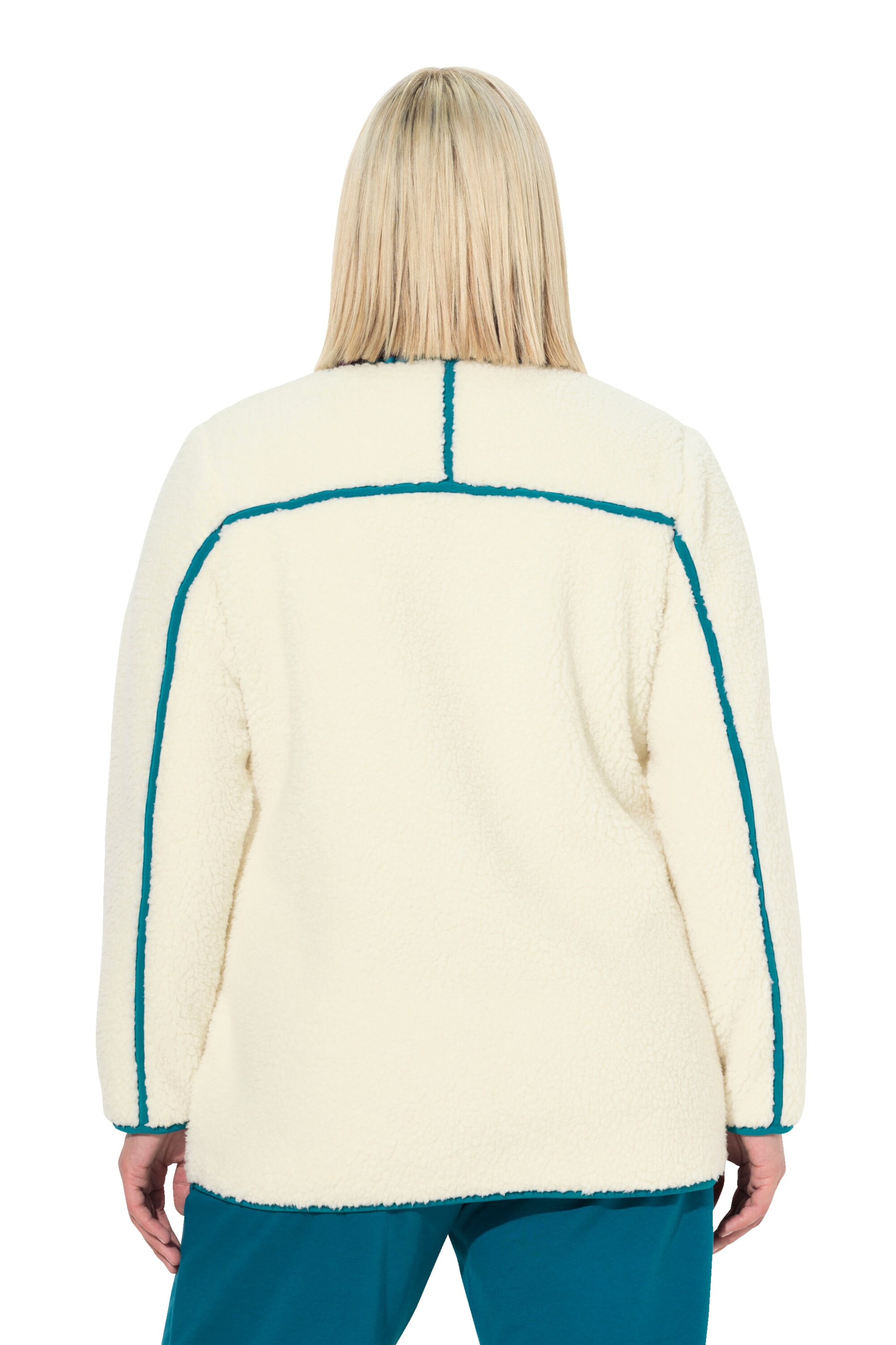 Ulla Popken Fleecejacke in Beige