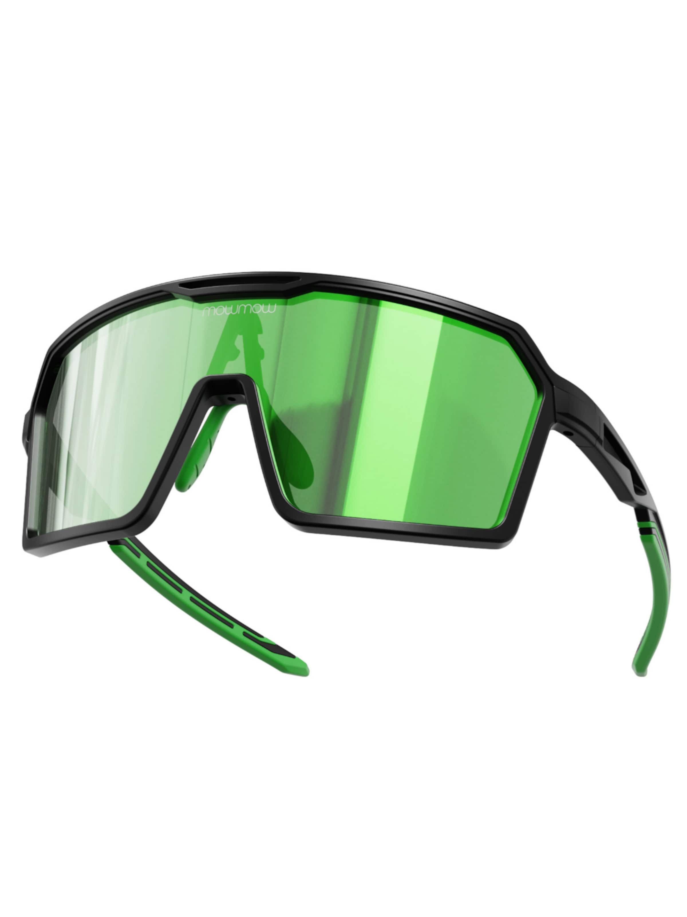 Mowmow Sportsonnenbrille 'MowMow Wizard Sunglasses - Sports Glasses - Photochromic Lens - Men - Women'‌‌‌‌‌‌‌ in Grün: Vorderseite