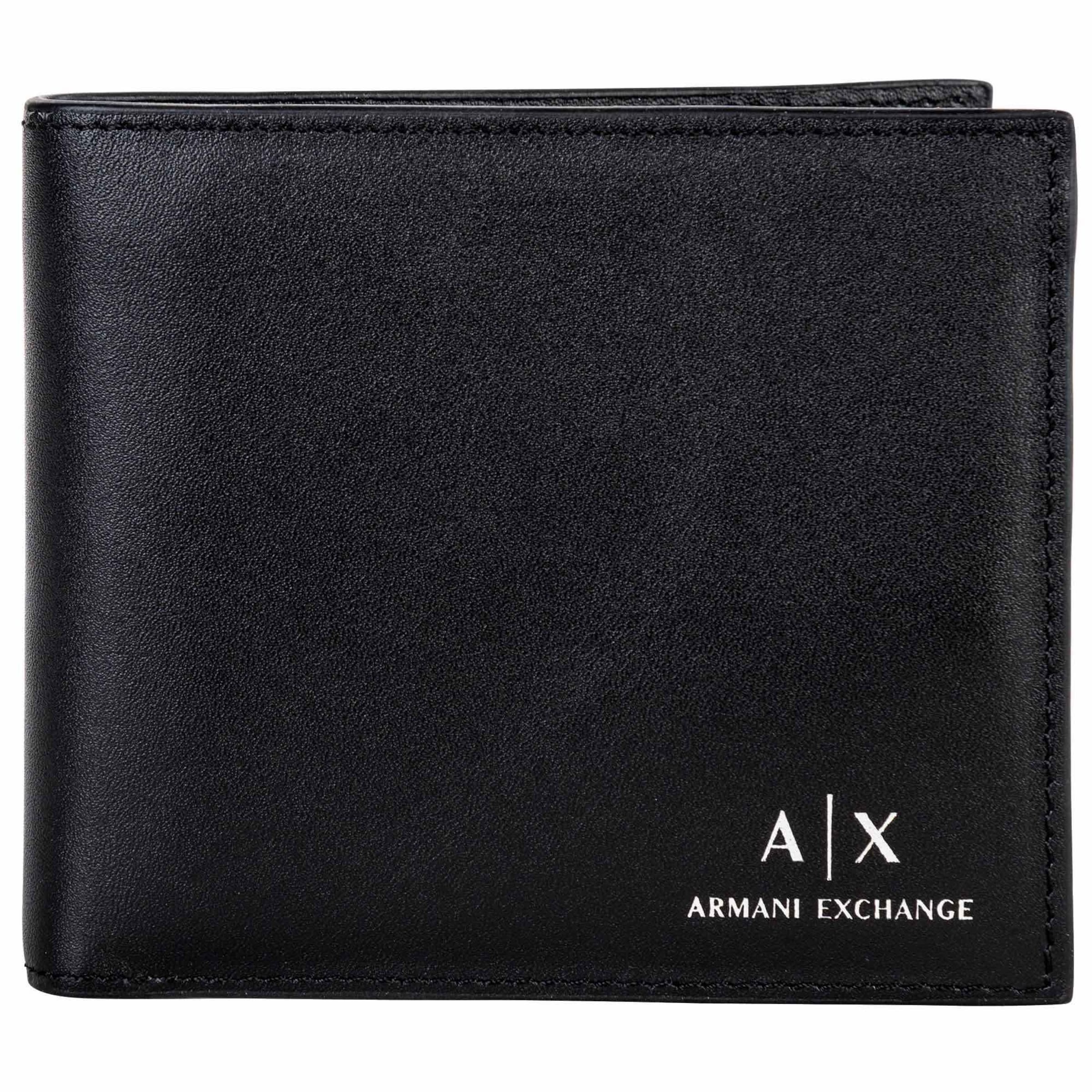 Porte-monnaies 'Bifold' ARMANI EXCHANGE en noir : devant