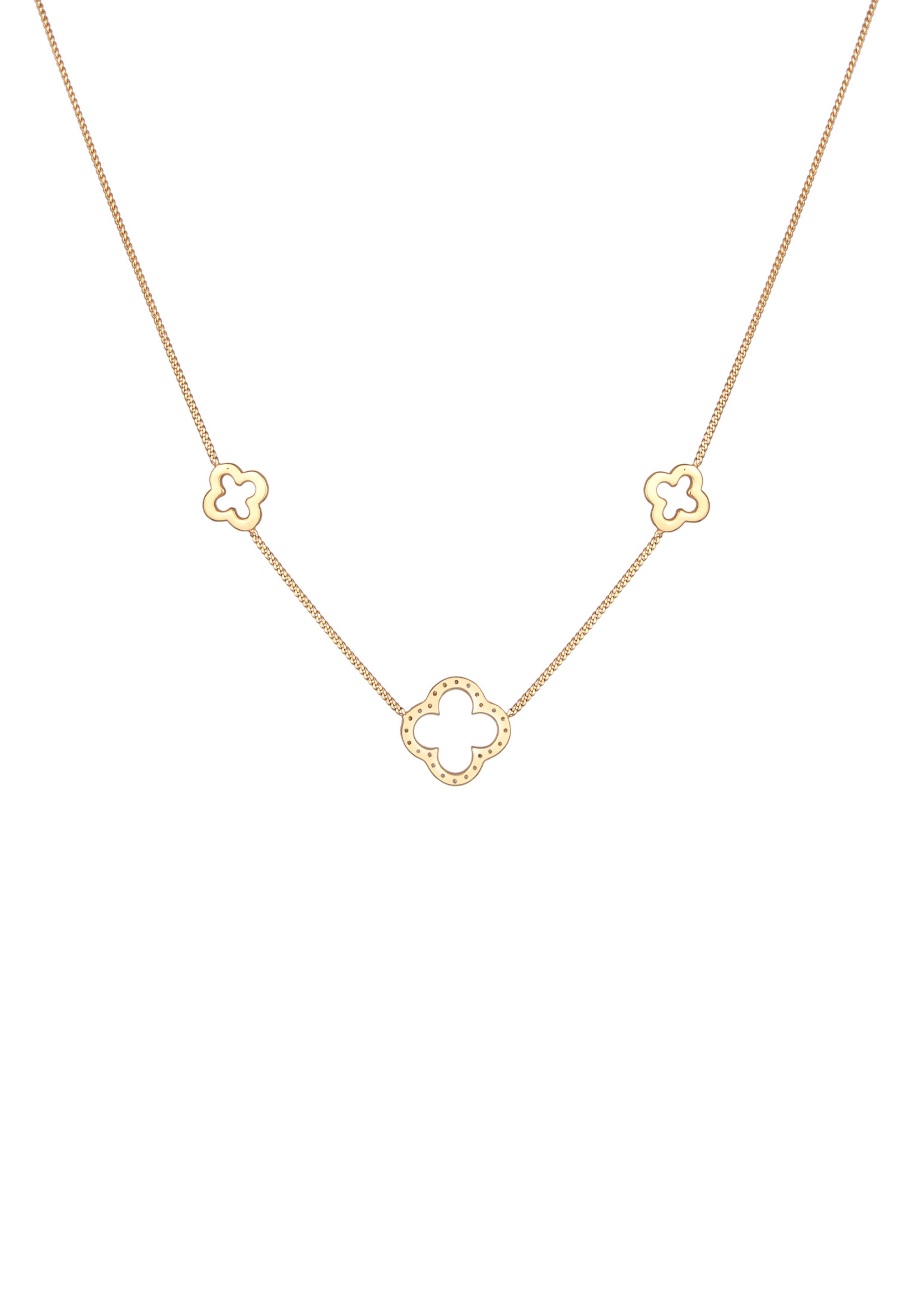 ELLI Kette 'Kleeblatt' in Gold