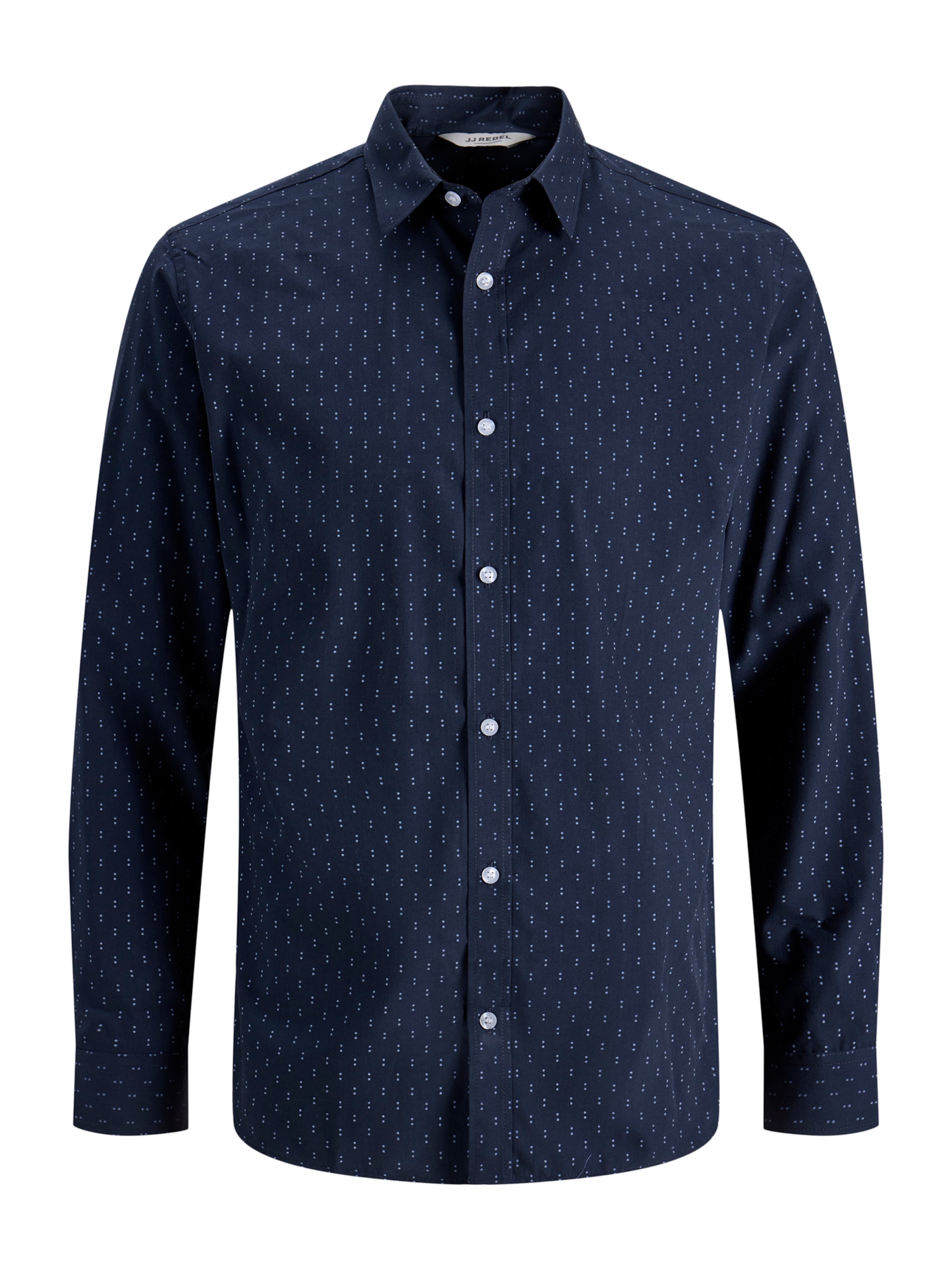 JJ Rebel Slim Fit Риза 'JREBPHILLY' в синьо: отпред