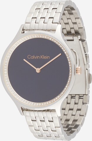 Ceas analogic 'TIMELESS' de la Calvin Klein pe argintiu: față