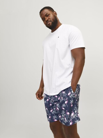 Shorts de bain 'JJFIJIPLS' Jack & Jones Plus en bleu : devant