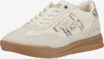 TOM TAILOR Sneakers laag in Beige: voorkant
