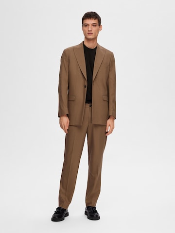 SELECTED HOMME Comfort fit Suit Jacket 'COMFORT-SKYE' in Brown