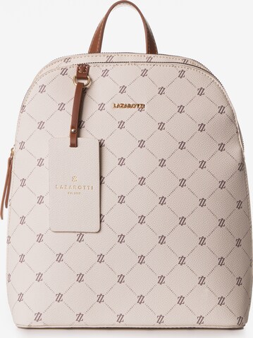 Lazarotti Rucksack 'Palermo' in Beige: predná strana